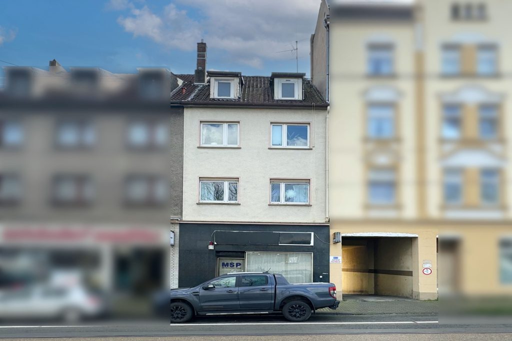 Vorderansicht Immobilienangebot - Bochum - Alle - Vollvermietetes Wohn- und Geschäftshaus in Bochum-Wattenscheid