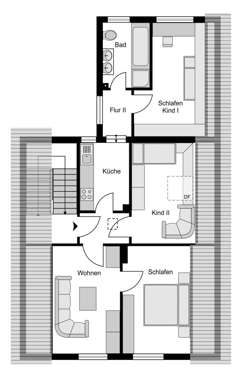 Immobilienangebot - Bochum - Alle - Seltene Gelegenheit 
Dreifamilienhaus auf prachtvollem Grund
in Oberdahlhausen