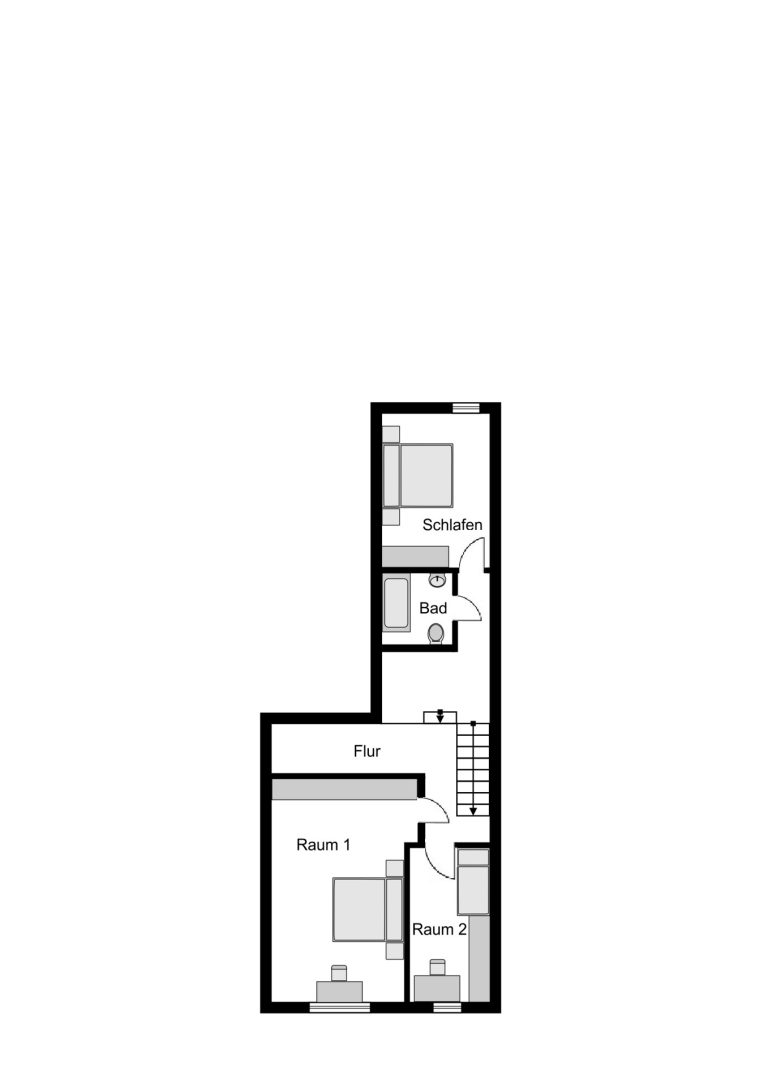 Immobilienangebot - Bochum - Alle - Gepflegte Doppelhaushälfte mit Doppelgarage
in Harpen
