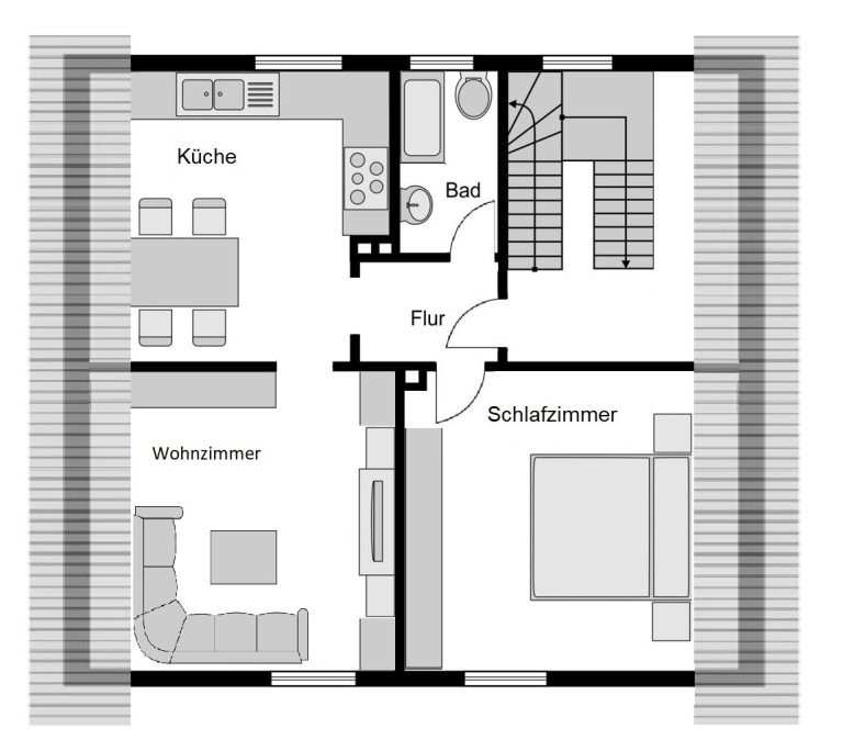 Immobilienangebot - Bochum - Alle - Zweifamilienhaus im Grünen
in Eppendorf