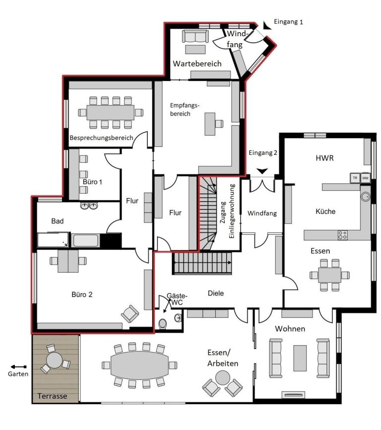 Immobilienangebot - Bochum - Alle - Residenz, Tätigkeitsstätte & Kapitalanlage
Unikat in Linden-Dahlhausen