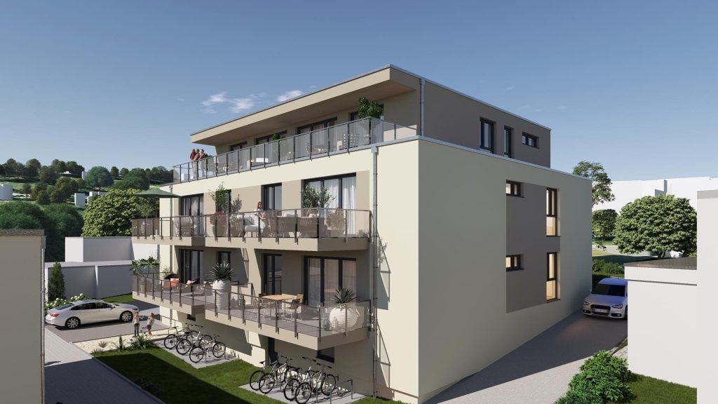 Immobilienangebot - Bochum / Stiepel - Alle - Praktische Neubauwohnung mit Balkon in Stiepel-Dorf (Rohbau läuft)