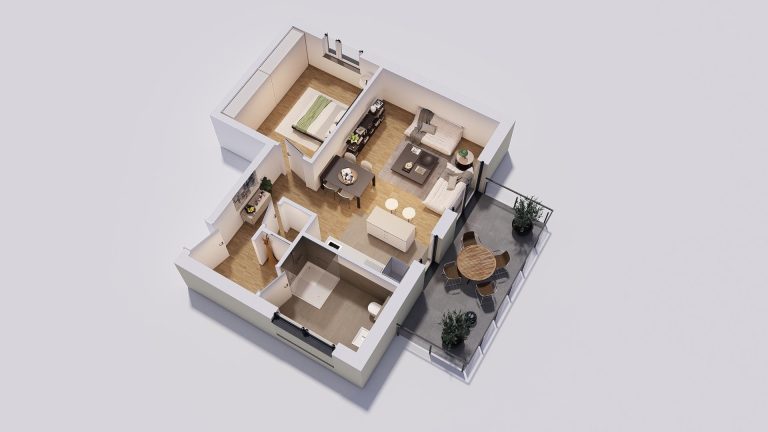Immobilienangebot - Bochum / Stiepel - Alle - Praktische Neubauwohnung mit Balkon in Stiepel-Dorf (Rohbau läuft)