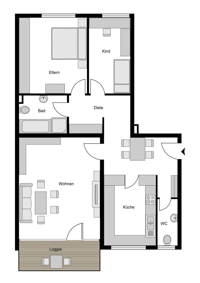 Immobilienangebot - Bochum - Alle - Wohnen mit Stil – ein Platz zum Verlieben
in Hiltrop