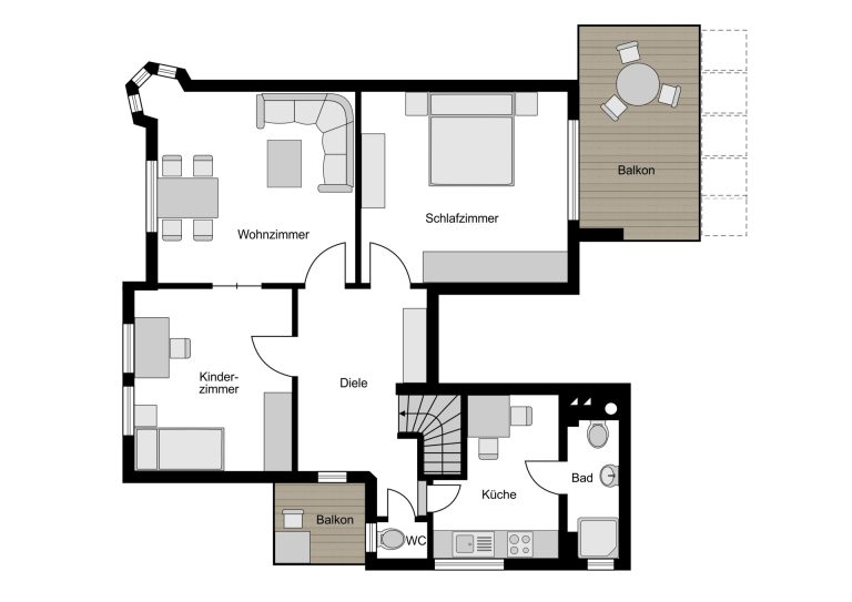 Immobilienangebot - Bochum - Alle - Wohnen im Denkmalgeschützten Zweifamilienhaus