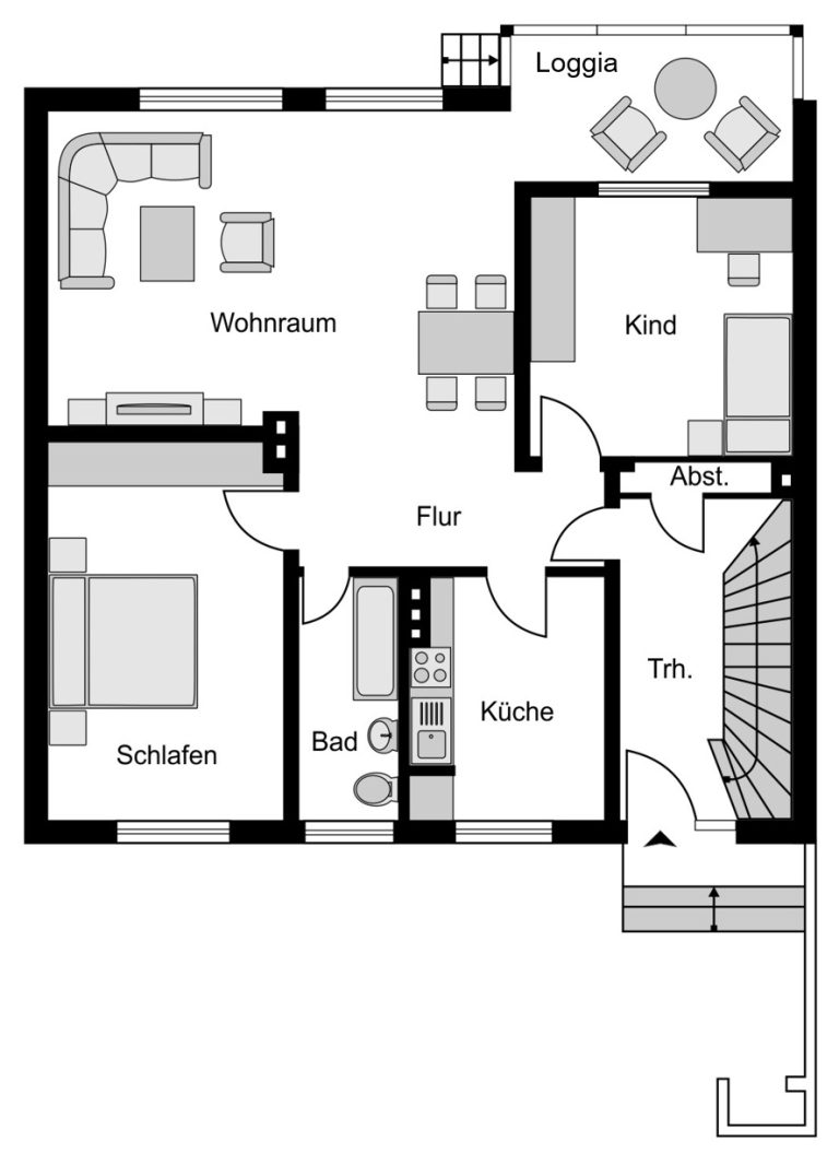 Immobilienangebot - Bochum - Alle - Viel Platz für die ganze Familie
in Harpen