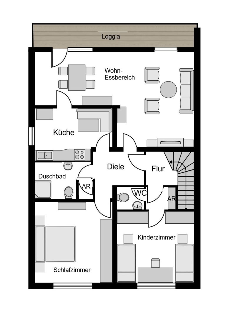 Immobilienangebot - Bochum - Alle - Wohntraum mit Einliegerwohnung
in Höntrop