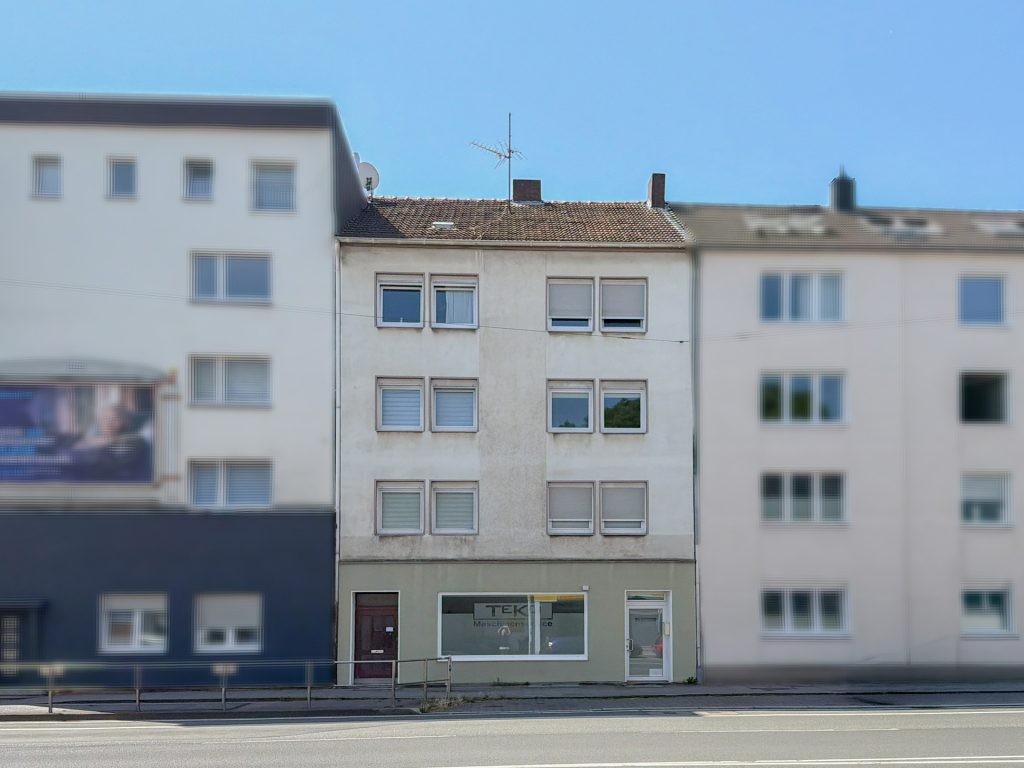 Vorderansicht Immobilienangebot - Bochum - Alle - Solide Kapitalanlage: Voll vermietetes Wohn- und Geschäftshaus
in Altenbochum
