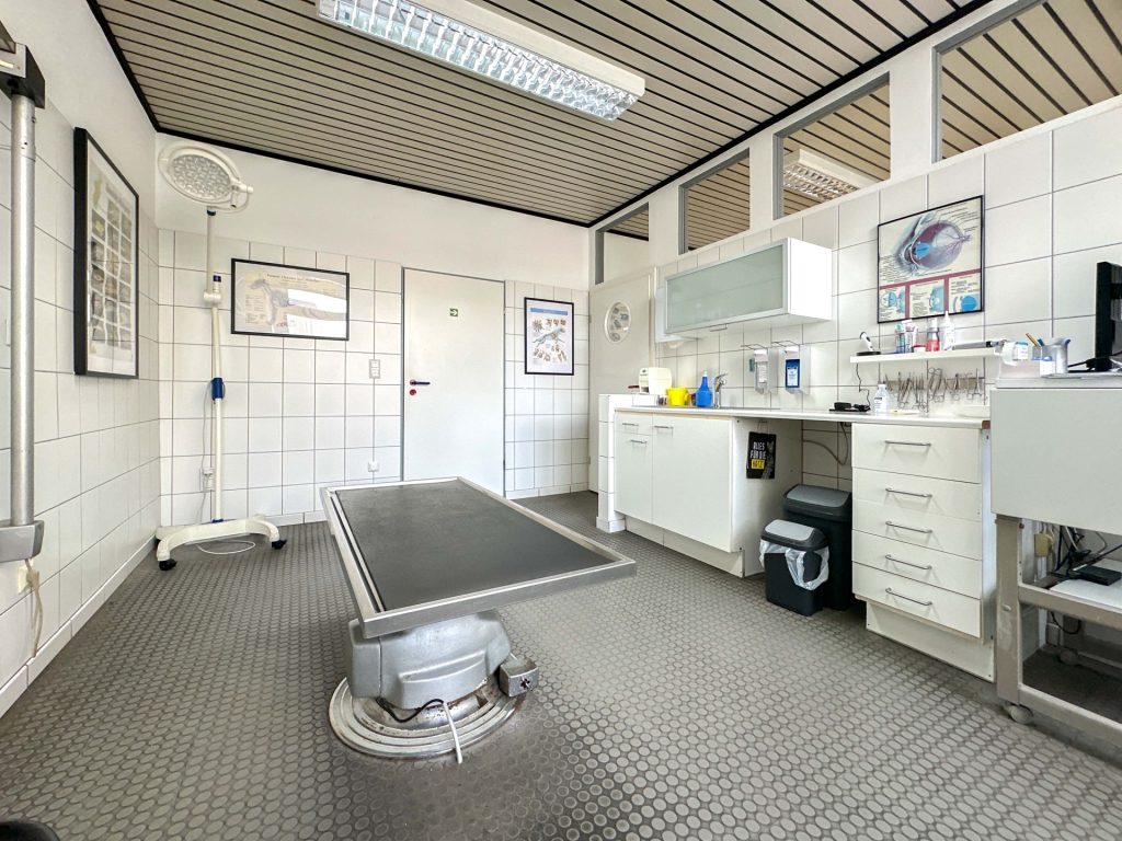 Behandlungsraum Praxis Erdgeschoss Immobilienangebot - Bochum - Alle - Freistehendes Wohn- und Geschäftshaus mit Tierarztpraxis
in Harpen