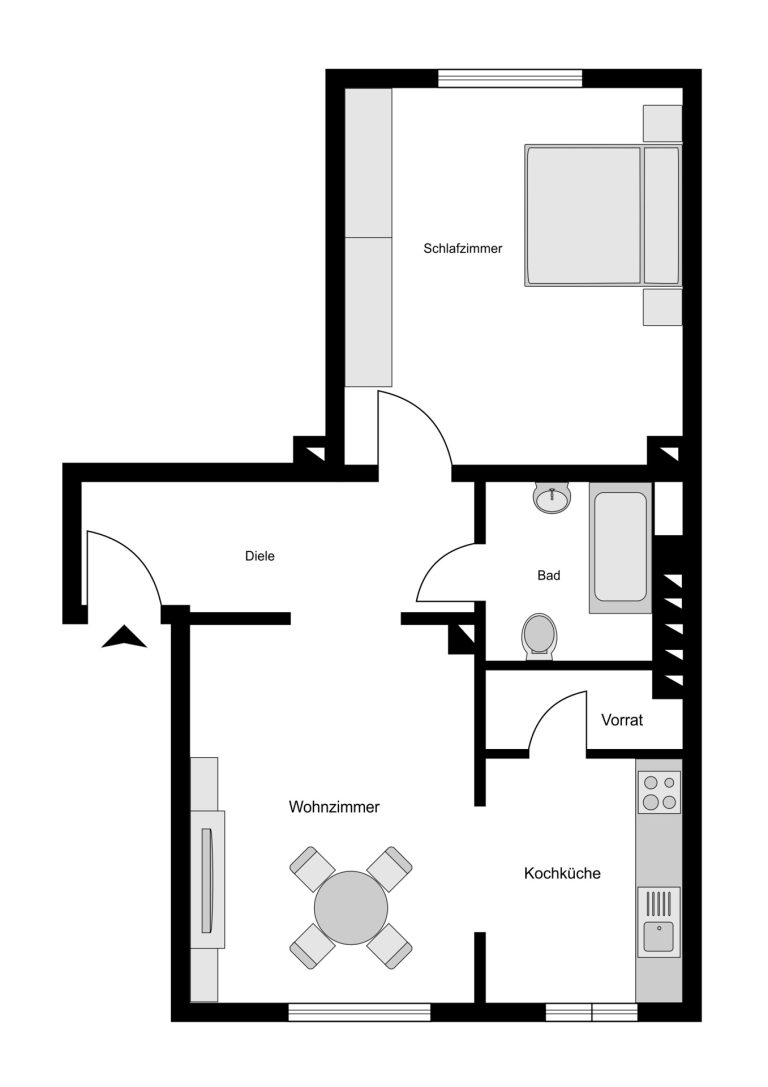 Immobilienangebot - Bochum - Alle - Kompakt Wohnen mit guter Anbindung
in Weitmar