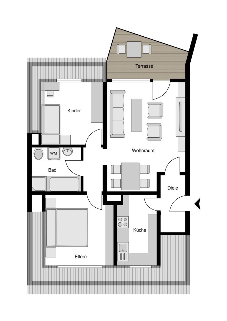 Immobilienangebot - Bochum - Alle - 3,5-Raum-Wohnung mit Terrasse & Garage
in Wattenscheid