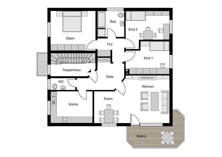 Immobilienangebot - Bochum - Alle - Großzügige 4,5-Zimmer-Wohnung
in Werne