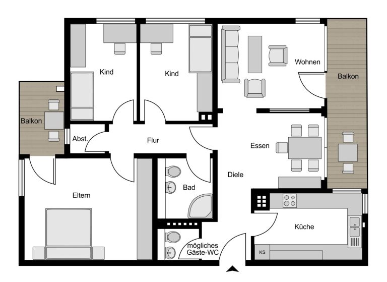 Immobilienangebot - Bochum / Wiemelhausen - Alle - Großzügigkeit trifft Wohnkomfort
in Wiemelhausen