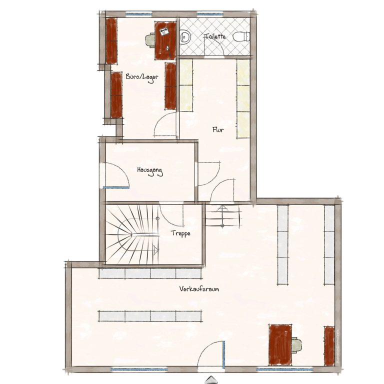 Veltrup Immobilien - Immobilienangebot - Dießen am Ammersee - Sonstiges und Gewerbe - VIELSEITIG NUTZBARE GEWERBERÄUME BZW. BÜRO, PRAXIS, LADENLOKAL IN TOP LAGE