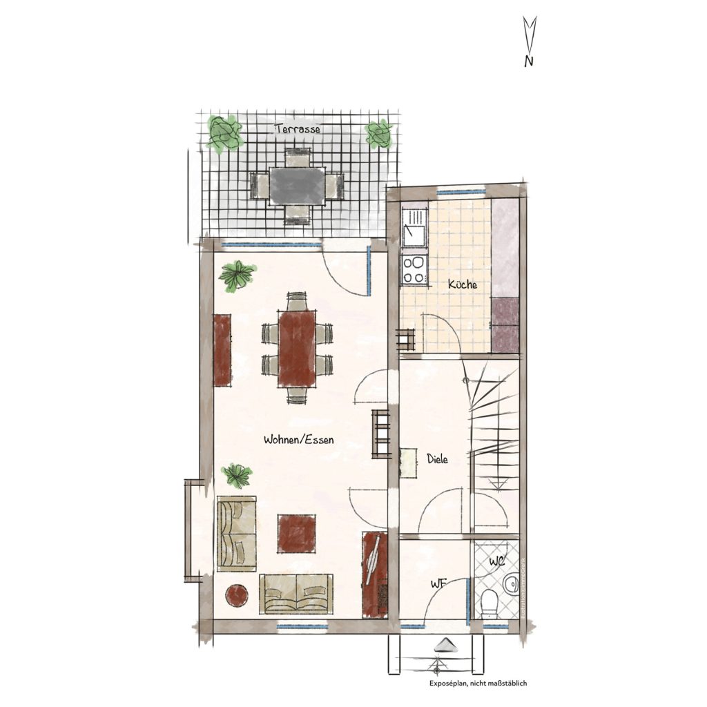 Veltrup Immobilien - Immobilienangebot - Königsbrunn - Wohnen - TOP ANGEBOT!! - CHARMANTE DOPPELHAUSHÄLFTE MIT SCHÖNEM GARTEN IN KÖNIGSBRUNN