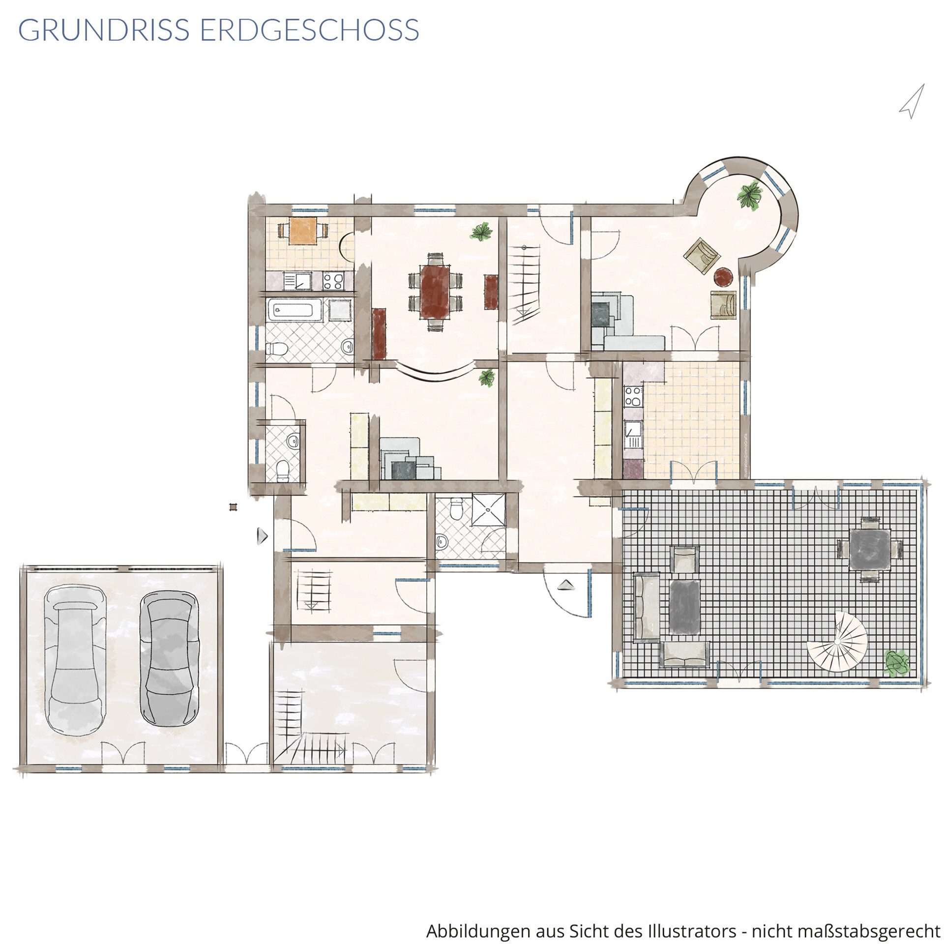 Veltrup Immobilien - Immobilienangebot - Dießen - Wohnen - WOHNHAUS MIT ERKERTÜRMCHEN IN DIESSEN: 
EIN GRUNDSTÜCK MIT SEELE UND VIELEN MÖGLICHKEITEN