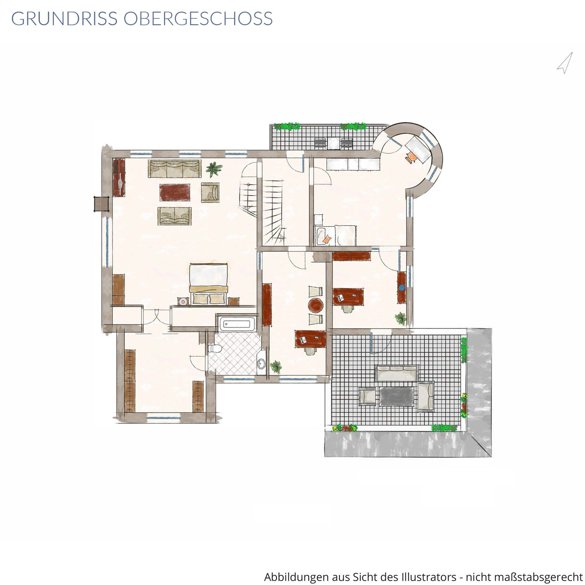 Veltrup Immobilien - Immobilienangebot - Dießen - Wohnen - WOHNHAUS MIT ERKERTÜRMCHEN IN DIESSEN: 
EIN GRUNDSTÜCK MIT SEELE UND VIELEN MÖGLICHKEITEN