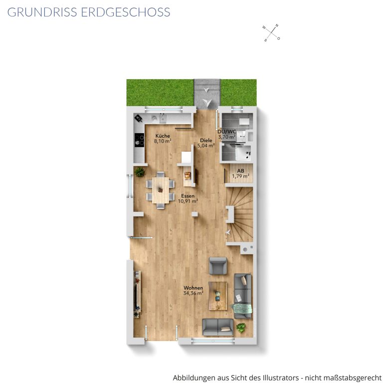Veltrup Immobilien - Immobilienangebot - Gröbenzell - Wohnen - MEHR ALS EIN ZUHAUSE: MODERNE UND NACHHALTIGE HAUSHÄLFTE FÜR FAMILIEN IN GRÖBENZELL