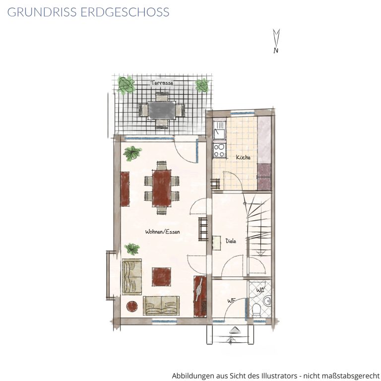 Veltrup Immobilien - Immobilienangebot - Königsbrunn - Wohnen - CHARMANTE DOPPELHAUSHÄLFTE MIT POTENZIAL IN KÖNIGSBRUNN