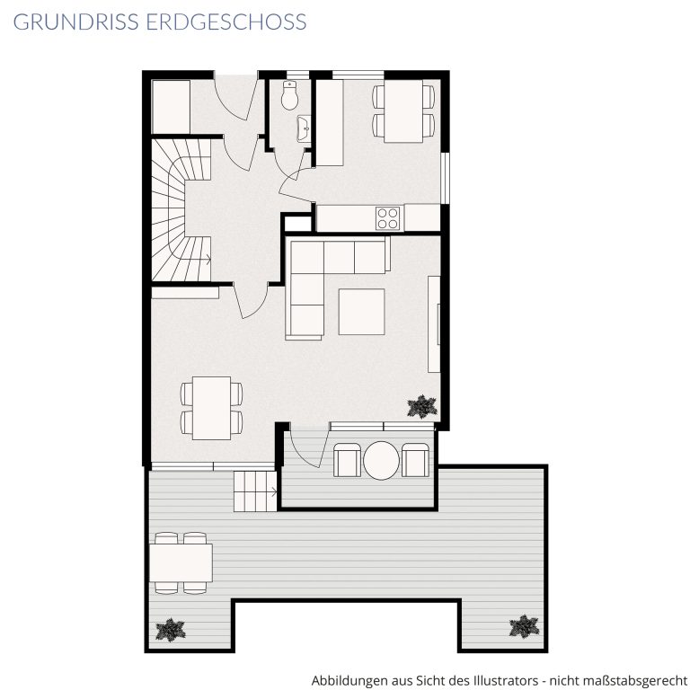 Veltrup Immobilien - Immobilienangebot - Seefeld - Wohnen - GROSSER GARTEN, VIELE MÖGLICHKEITEN: DOPPELHAUSHÄLFTE MIT POTENZIAL