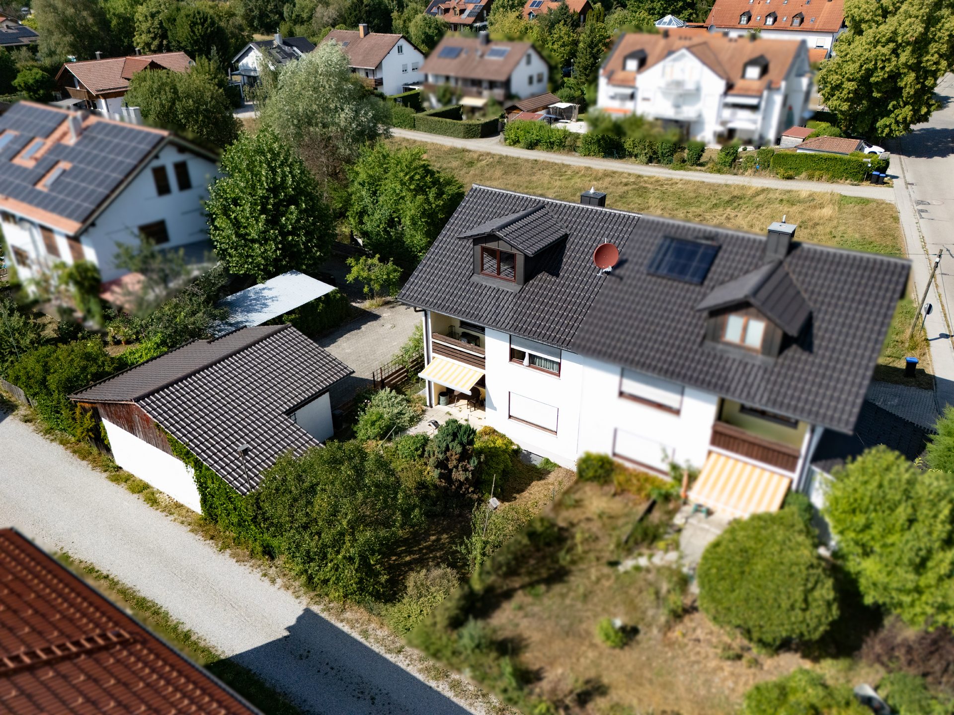 Veltrup Immobilien - Immobilienangebot - Weßling - Wohnen - EIN HAUS, DAS PERSPEKTIVEN ÖFFNET:
DOPPELHAUSHÄLFTE MIT ANBAUMÖGLICHKEIT