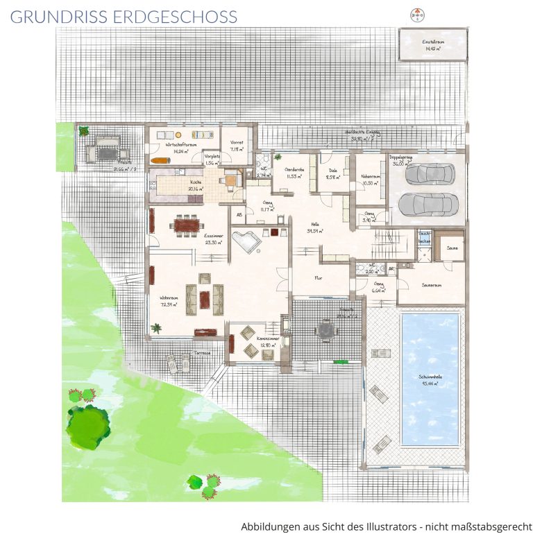 Veltrup Immobilien - Immobilienangebot - Grafrath - Wohnen - WOHNEN MIT WEITBLICK UND AUßERGEWÖHNLICHKEIT GROßZÜGIGIKEIT IN GRAFRATH