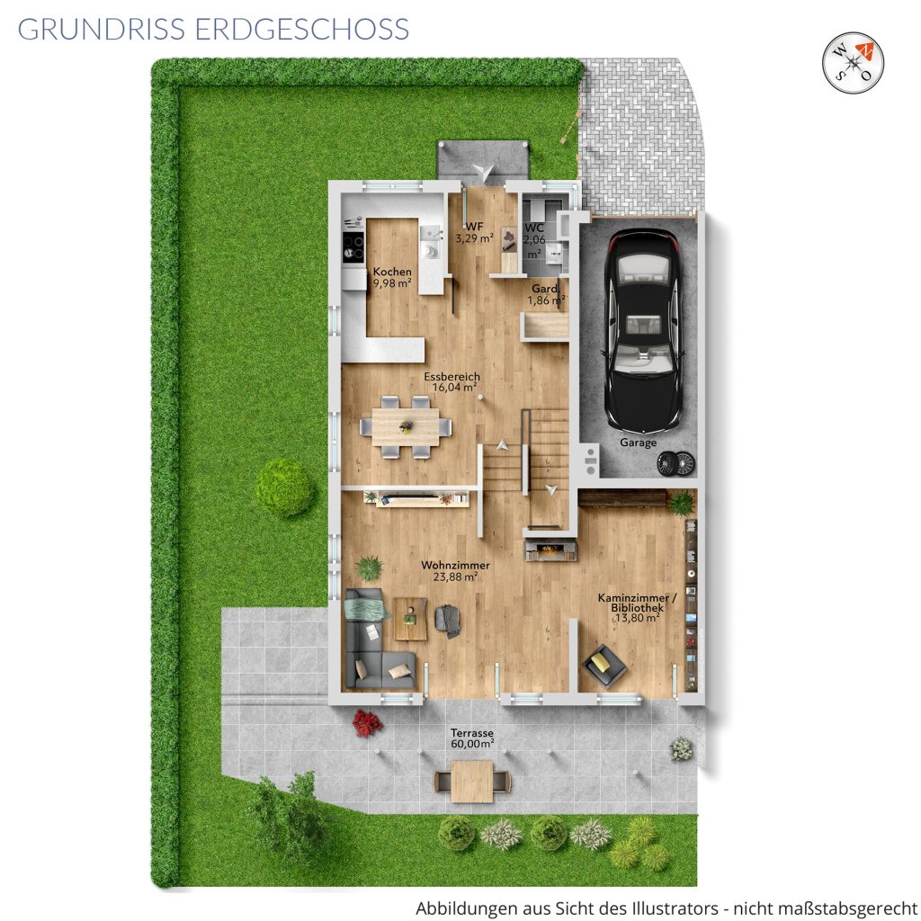 Veltrup Immobilien - Immobilienangebot - Greifenberg - Wohnen - SPLIT-LEVEL-ARCHITEKTUR MIT BESONDEREM WOHNGEFÜHL IM HERZEN VON GREIFENBERG