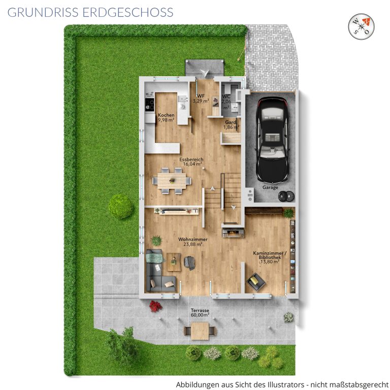 Veltrup Immobilien - Immobilienangebot - Greifenberg - Wohnen - SPLIT-LEVEL-ARCHITEKTUR MIT BESONDEREM WOHNGEFÜHL IM HERZEN VON GREIFENBERG