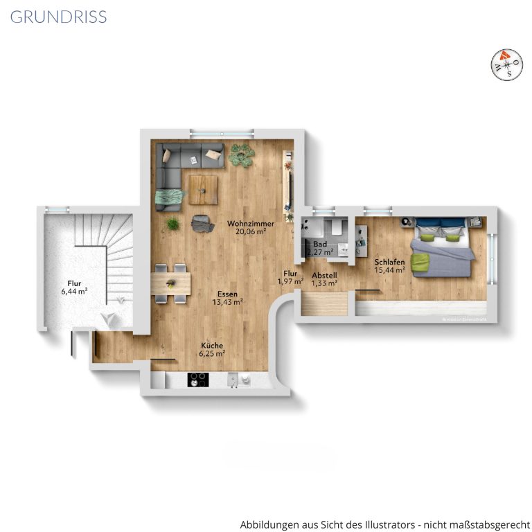 Veltrup Immobilien - Immobilienangebot - Schondorf am Ammersee - Wohnen - GEMÜTLICHE EIGENTUMSWOHNUNG MIT TOLLER WOHNATMOSPHÄRE