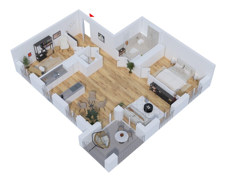 Grundriss 3D - Ardelean Immobilien
