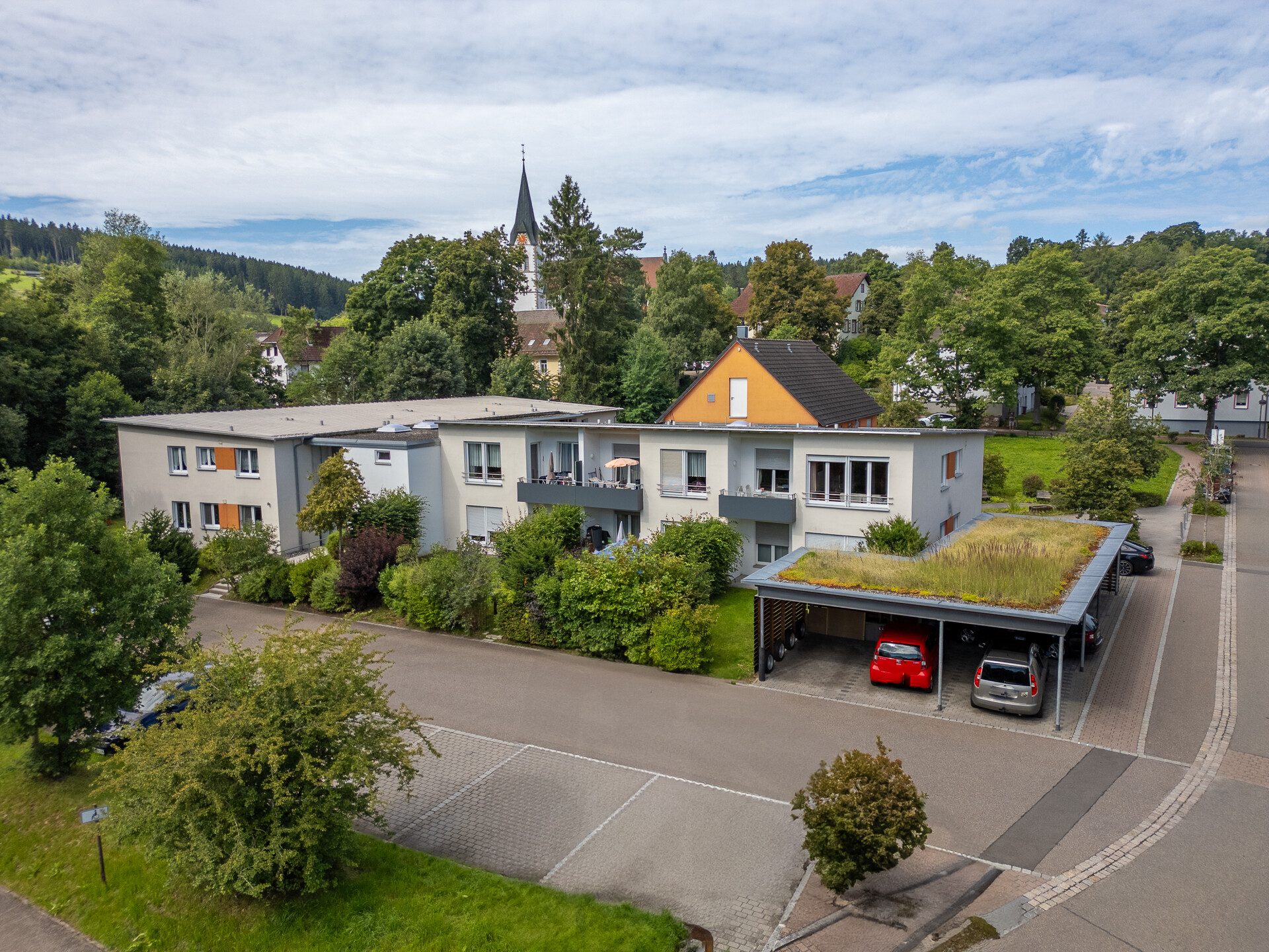 Immobilienangebot - Unterkirnach - Wohnungen - Betreutes Wohnen: 2 Zimmer, Obergeschoss mit Balkon