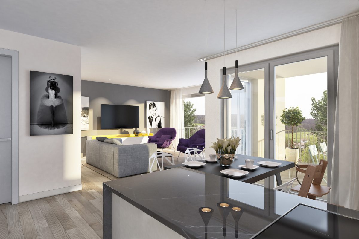 Immobilienangebot - Sankt Georgen im Schwarzwald - Wohnungen - Erstbezug: Betreutes Wohnen 3,5 Zimmer - in schöner Wohnlage von St. Georgen i. Schwarzwald