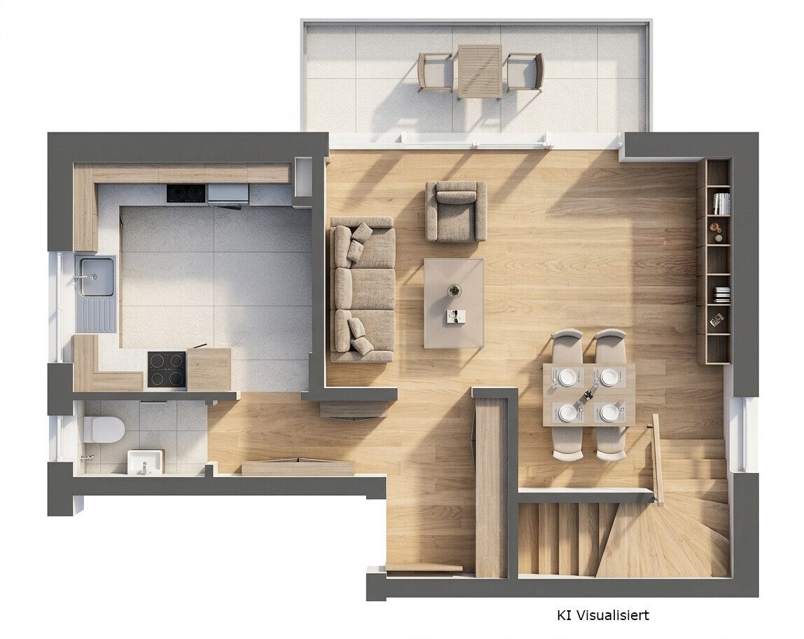 Immobilienangebot - Villingendorf - Wohnungen - Bereits vermietet, sofort Einnahmen sichern – Charmante Maisonettewohnung mit Balkon