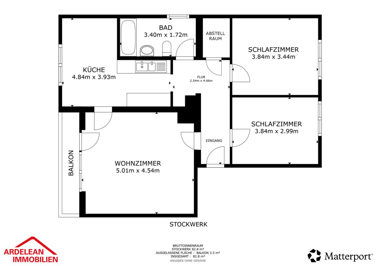 Immobilienangebot - Veringenstadt - Wohnungen - Preisbewusst einsteigen: 3,5-Zimmer-ETW mit Loggia und Stellplatz in Veringenstadt