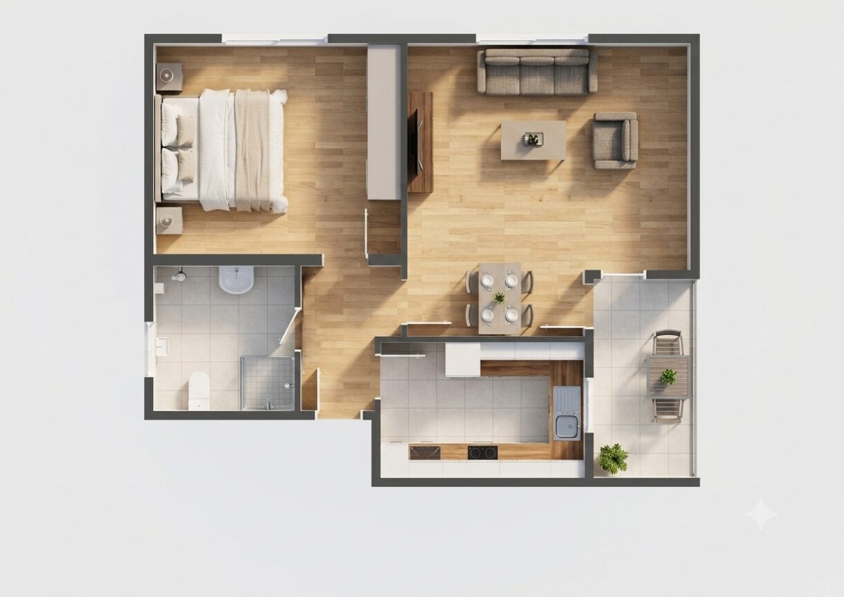 Immobilienangebot - Tuttlingen - Wohnungen - Mehr Freiraum als erwartet: helle Dachgeschosswohnung mit Balkon und Carport