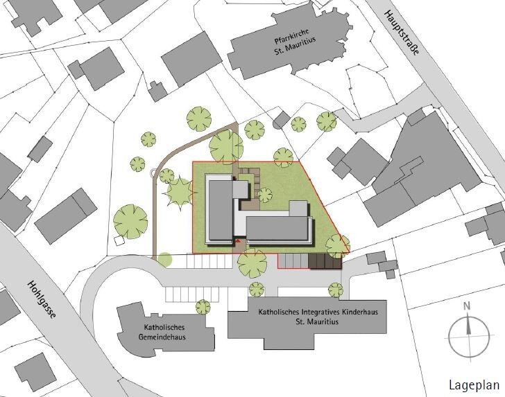 Lageplan Immobilienangebot - Horb am Neckar / Nordstetten - Wohnungen - Betreuten Wohnen ab 60 Jahren: 2-Zimmer-Komfort-Erdgeschosswohnung in Horb-Nordstetten mit Terrasse