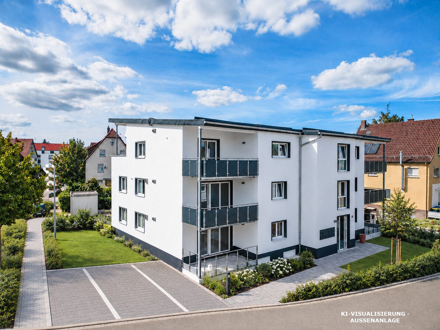 Immobilienangebot - Trossingen - Wohnungen - Erstbezug mit offenem Wohnkonzept zum Wohlfühlen mit Balkon und Tiefgarage in Trossingen