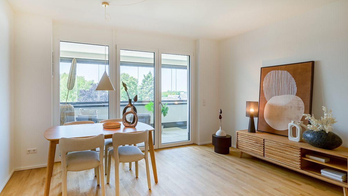 Muster Essbereich Immobilienangebot - Rheinstetten / Mörsch - Wohnungen - ACTIV-PLAZA - Leben und Wohnen in der Neuen Stadtmitte Rheinstetten