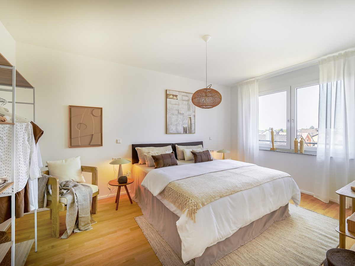 Muster Schlafzimmer Immobilienangebot - Rheinstetten / Mörsch - Wohnungen - ACTIV-PLAZA - Leben und Wohnen in der Neuen Stadtmitte Rheinstetten