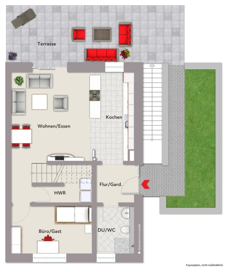 Immobilienangebot - Malsch - Wohnen & Anlage - Nachhaltig wohnen auf höchstem Niveau - Exklusive Doppelhaushälfte mit Einliegerwohnung