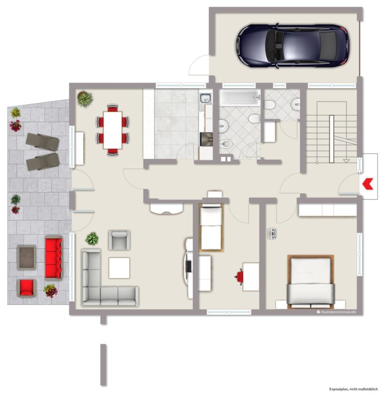 Immobilienangebot - Waldbronn / Reichenbach - Wohnen & Anlage - Mehrgenerationen leicht gemacht: Zweifamilienhaus mit zwei Garagen in beliebter Wohnlage