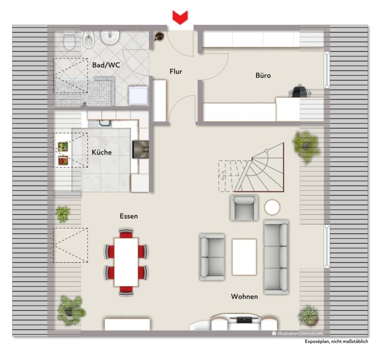 Immobilienangebot - Karlsruhe / Durlach - Wohnungen - Wohnjuwel in der Durlacher Altstadt: Charmante 4,5-Zi.-Maisonette-Eigentumswohnung mit Stellplatz