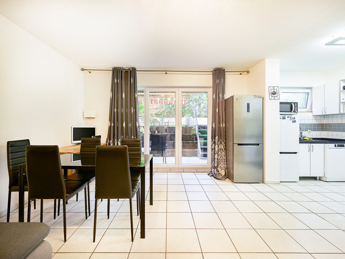 Immobilienangebot - Karlsdorf-Neuthard - Wohnungen - Vermietete Eigentumswohnung im Souterrain mit 2 Terrassen - Sichere Rendite für kluge Anleger