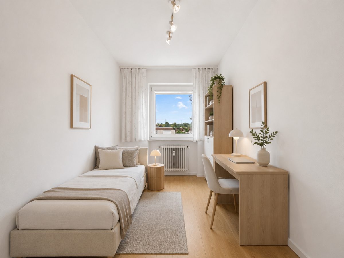 Wohnbeispiel Kinderzimmer -KI generiert Immobilienangebot - Eggenstein-Leopoldshafen / Leopoldshafen - Wohnungen - Flexibel wohnen mit Potenzial: 3,5- oder 4-Zimmer-Eigentumswohnung, entscheiden Sie selbst!