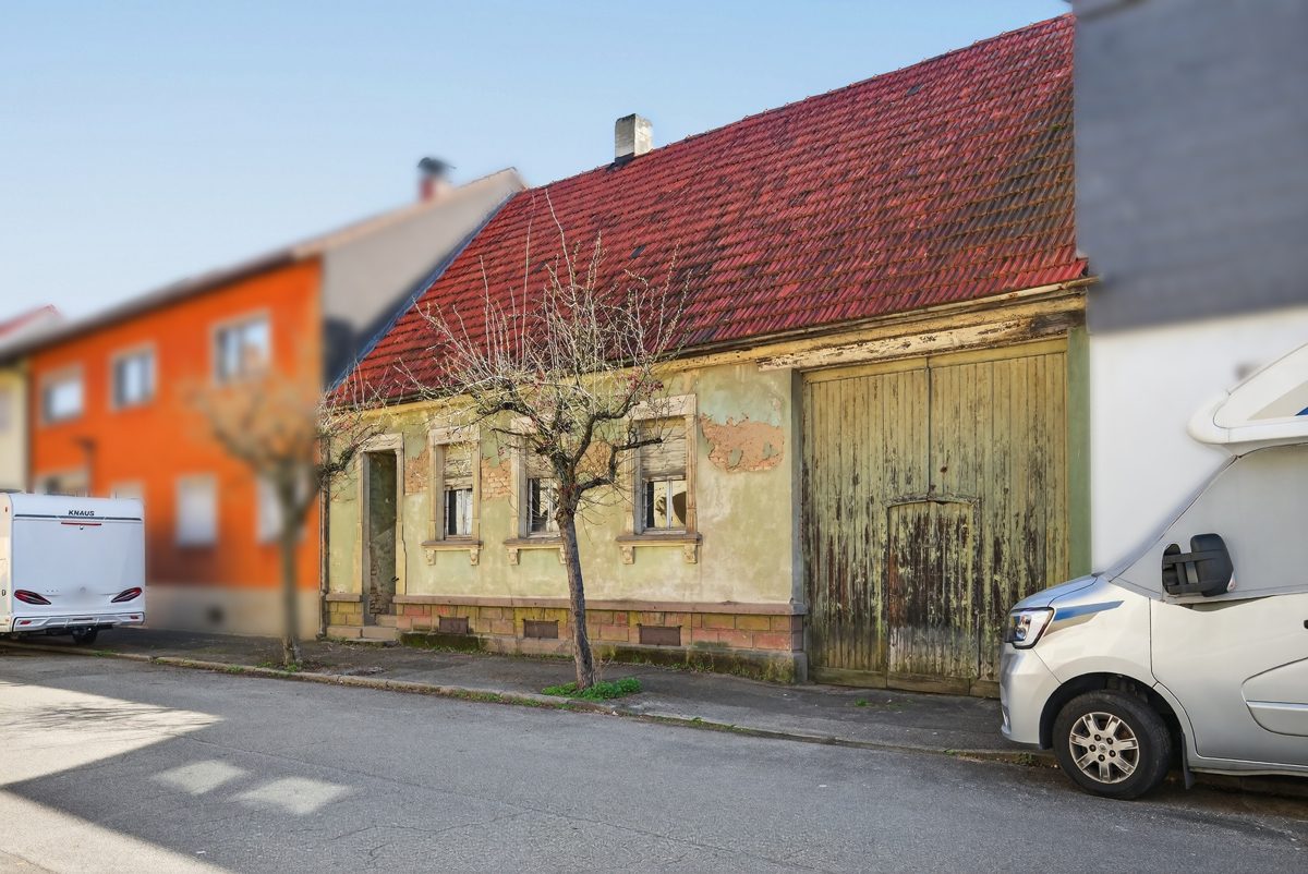 Frontansicht Immobilienangebot - Oberhausen-Rheinhausen - Grundstücke - Neuanfang statt Kompromiss: Abrissgrundstück in ruhiger Wohnlage