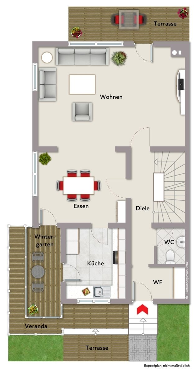 Immobilienangebot - Malsch/Sulzbach - Wohnen & Anlage - Traumanwesen mit Kamin und Sauna direkt am Waldrand