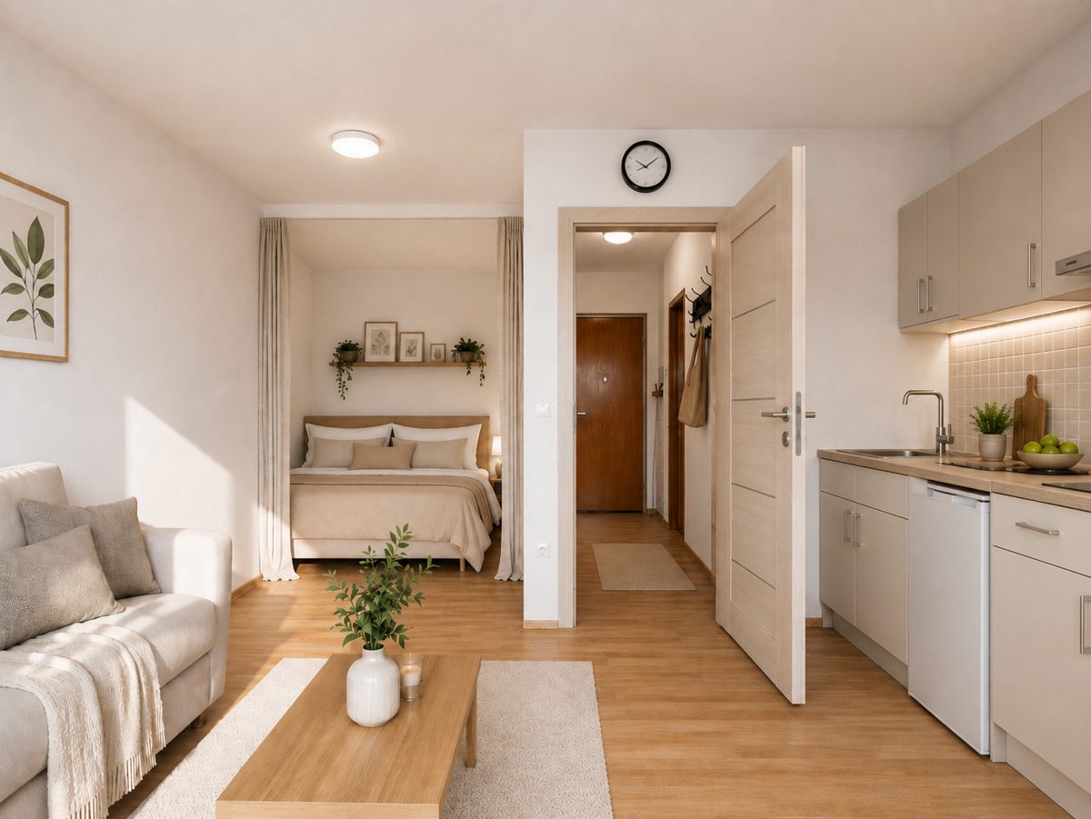 Immobilienangebot - Oberhausen-Rheinhausen - Wohnungen - Kompakte 1-Zimmer-Wohnung mit Außenstellplatz und Gestaltungspotenzial