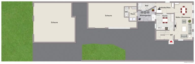 Immobilienangebot - Linkenheim-Hochstetten / Hochstetten - Wohnen & Anlage - Projektimmobilie mit Zukunft: Entkerntes Einfamilienhaus mit großem Grundstück und Bauvoranfrage!