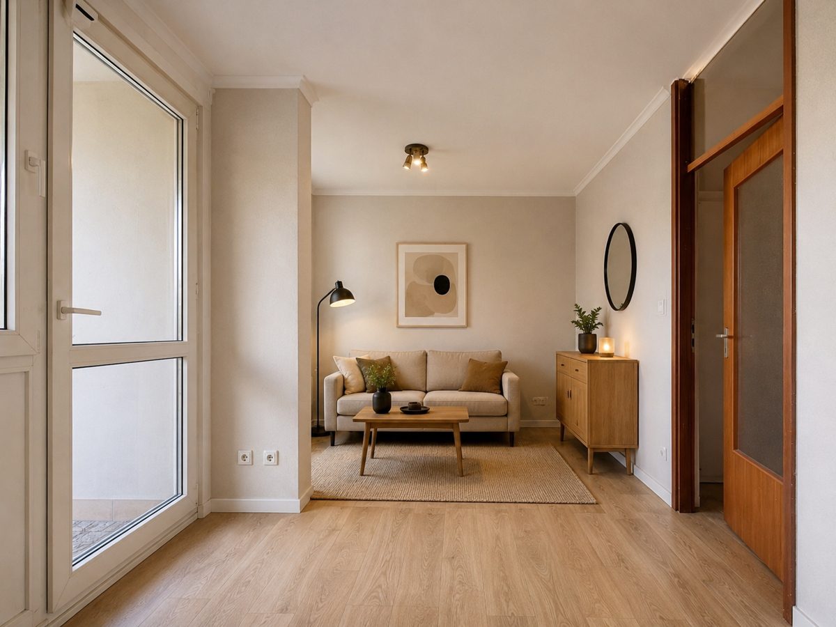 Immobilienangebot - Karlsruhe - Wohnungen - Kompakte 1-Zimmer-Wohnung mit Balkon, TG-Stellplatz und Sanierungspotenzial