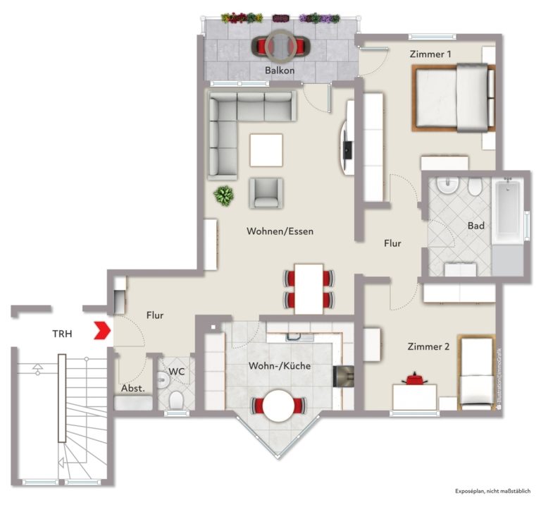 Immobilienangebot - Rheinstetten / Mörsch - Wohnungen - Seltene Gelegenheit! Bezugsfreie 3-Zimmer-Wohnung in Rheinstetten